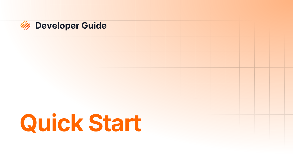 Quick Start | Developer Guide